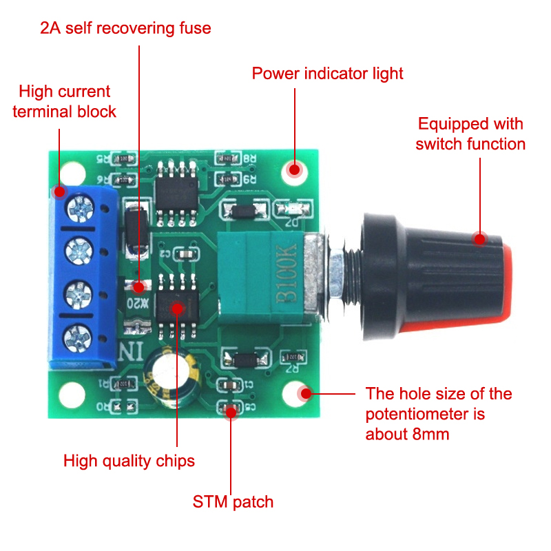 1Pcs Adjustable Speed DC Motor - Home Improvement Usa ulasan dan harga