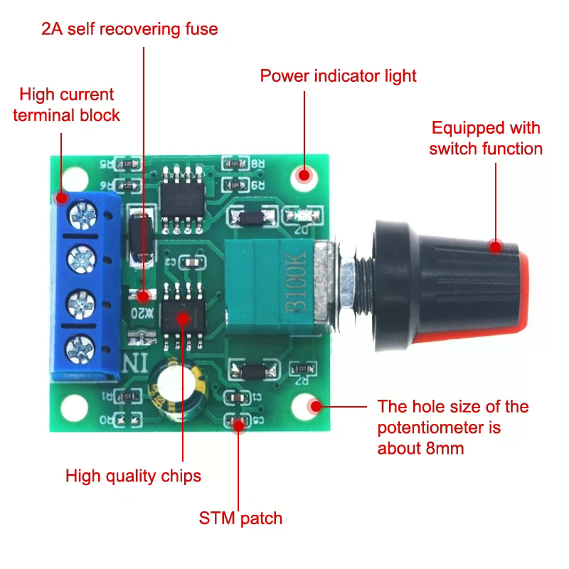 1Pcs Adjustable Speed DC Motor - Home Improvement Usa ulasan dan harga